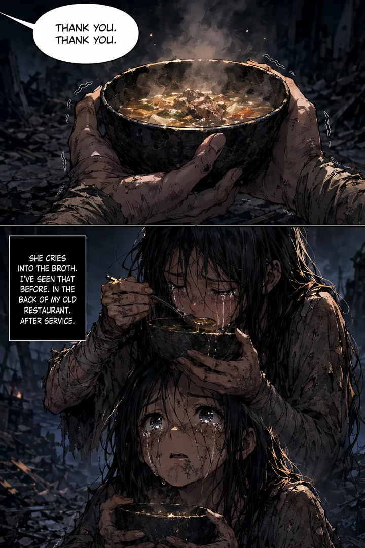 The whole page: Please Rate Your Meal, Five Stars If Possible, chapter 1, page 11.