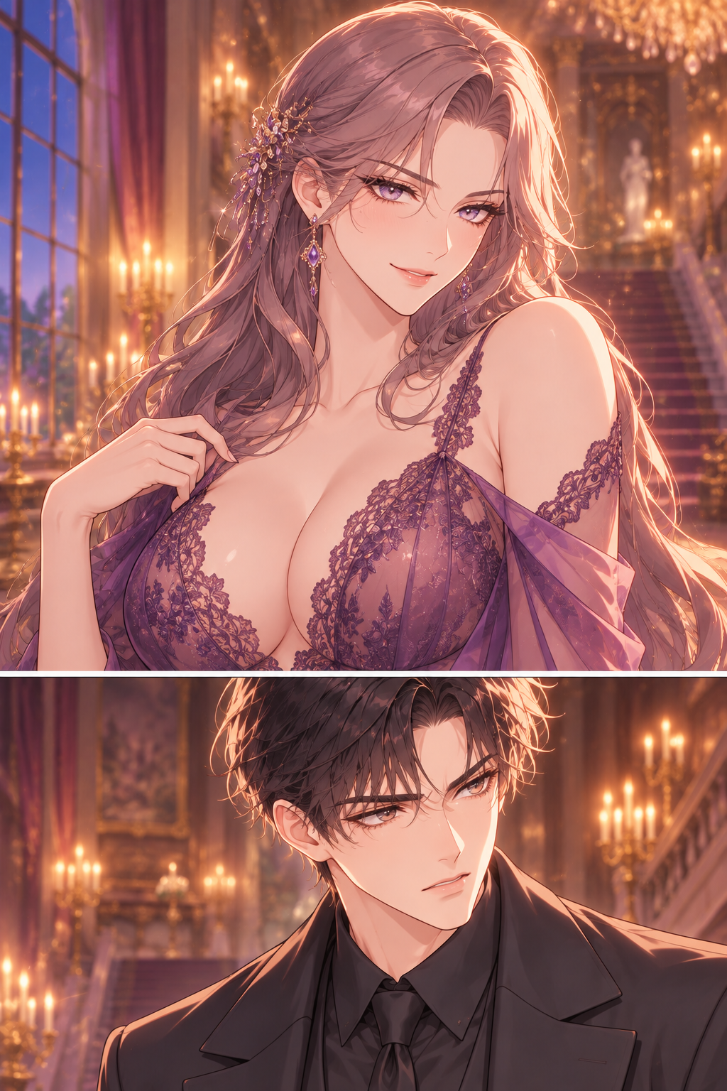 Isolde's eyes sweep over Lucas, assessing him not as a son-in-law, but as a puzzle. Lucas meets her gaze, his wariness intensifying.