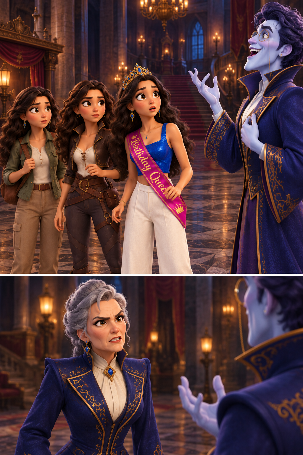 Vanessa's friends react to Abaddon's dramatic pronouncement. They are confused, while Katherine watches with a mixture of fury and disbelief.